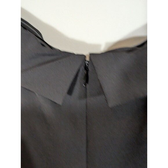 City Chic Women Black Sleeveless Ruffle Party Dress XL Cocktail Club Luxe Sexy - Picture 4 of 9